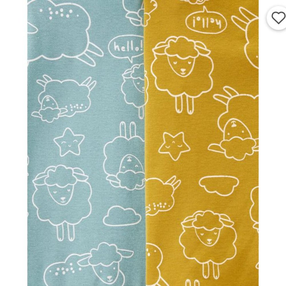 Carter's 4-Pack Sheep Original Bodysuits - Picture 4 of 8